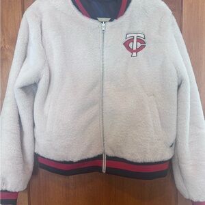 MN Twins Reversible Varsity Bomber Jacket